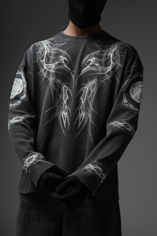 Malevolent Body - Waffle Fabric Full Sleeve T-shirt